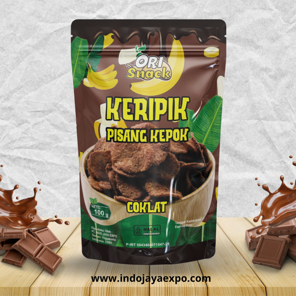 Keripik pisang coklat